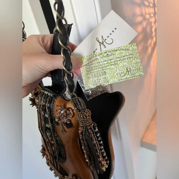 Mary Frances Guitar Hall of Fame Beaded Bag, Vintage Condition - Picture 7 of 12